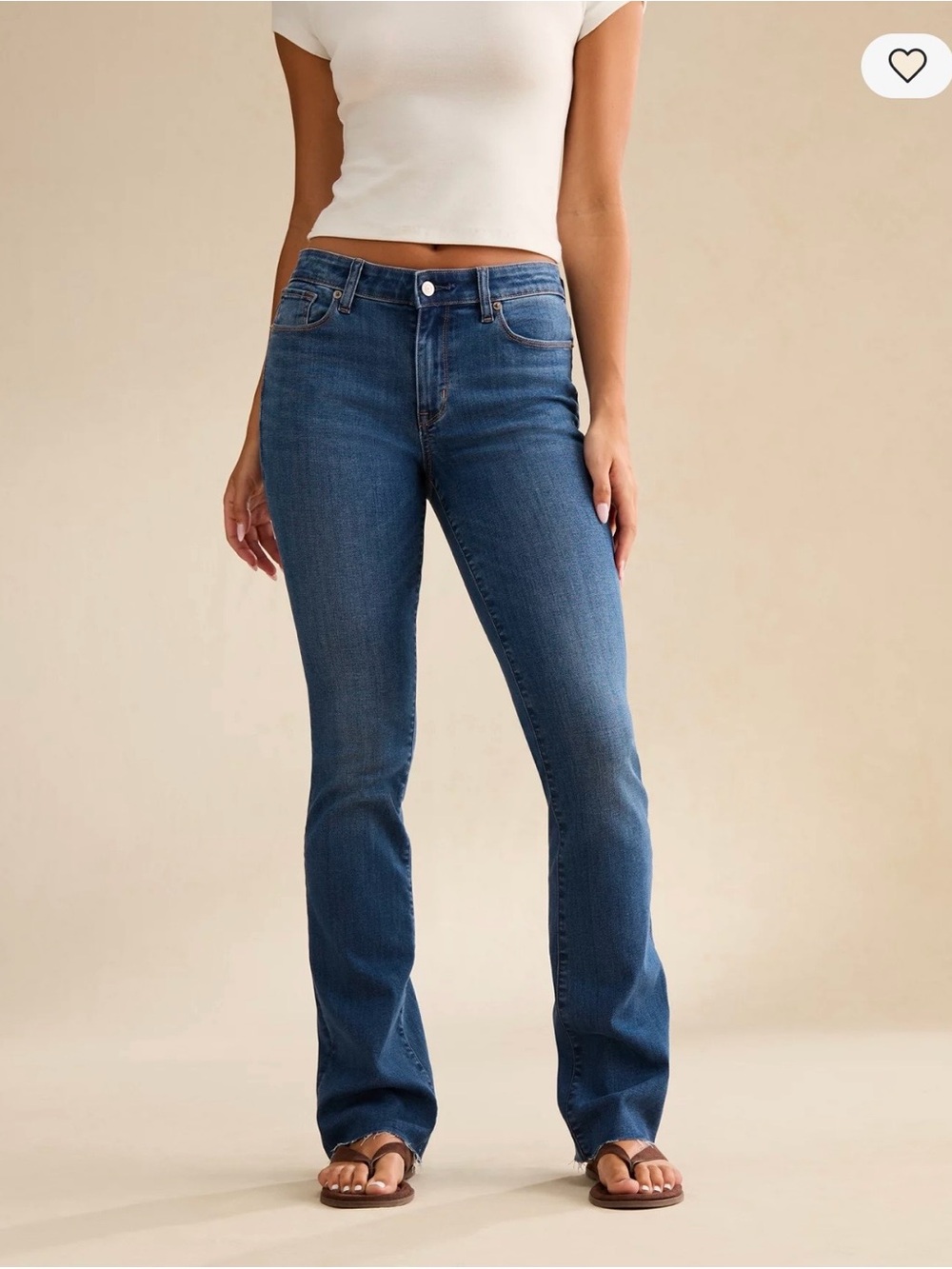 American Eagle Outfitters High Rise Skinny Kick Medium Blue Bootcut Jeans
